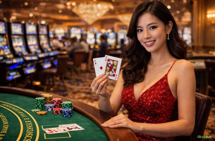 Cassino ao vivo da Okokmar com dealers reais